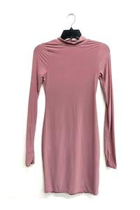 Body con dress/thumb hole